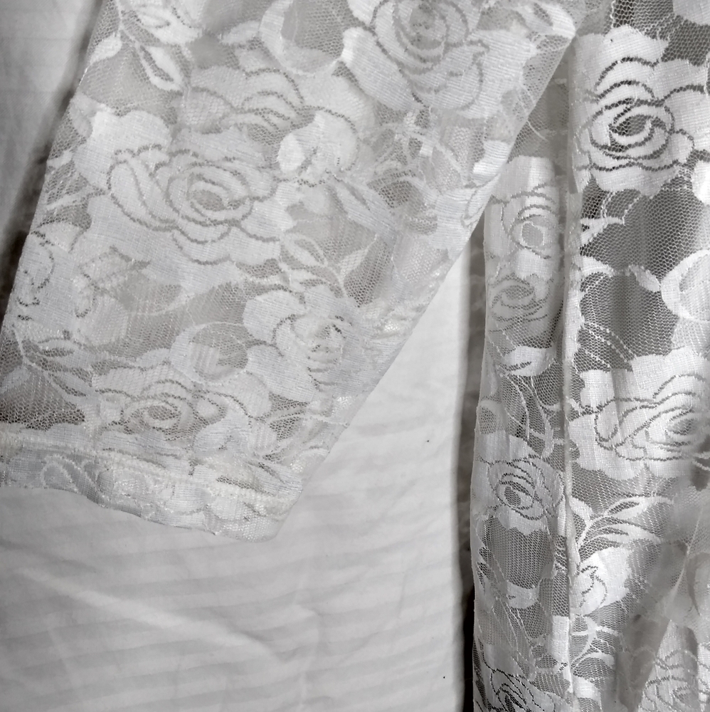 SKYE'STHE LIMIT blouse WOMES 1X white embroidery  accent - Picture 5 of 11
